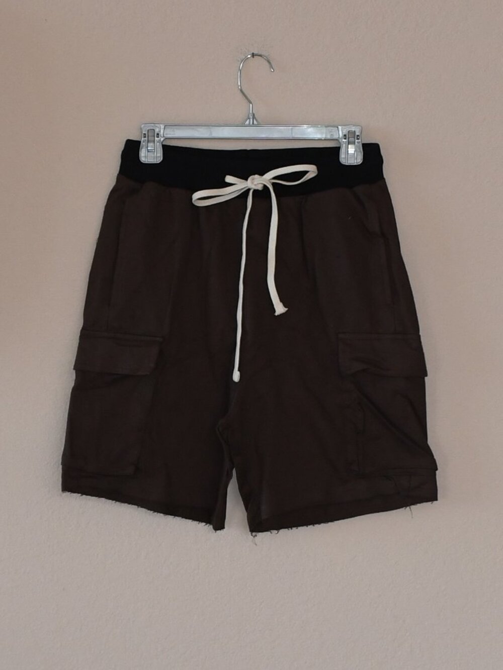 mnml Men's Brown Black Two Tone Cargo Shorts Size S $78